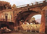 Washerwomen below a Bridge by Hubert Robert